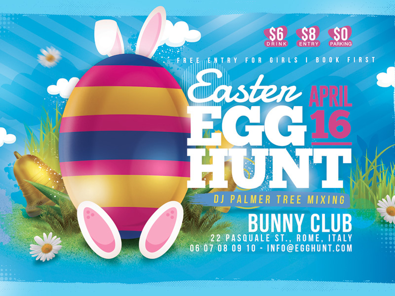 Easter Egg Hunt Flyer by n2n44 on Dribbble